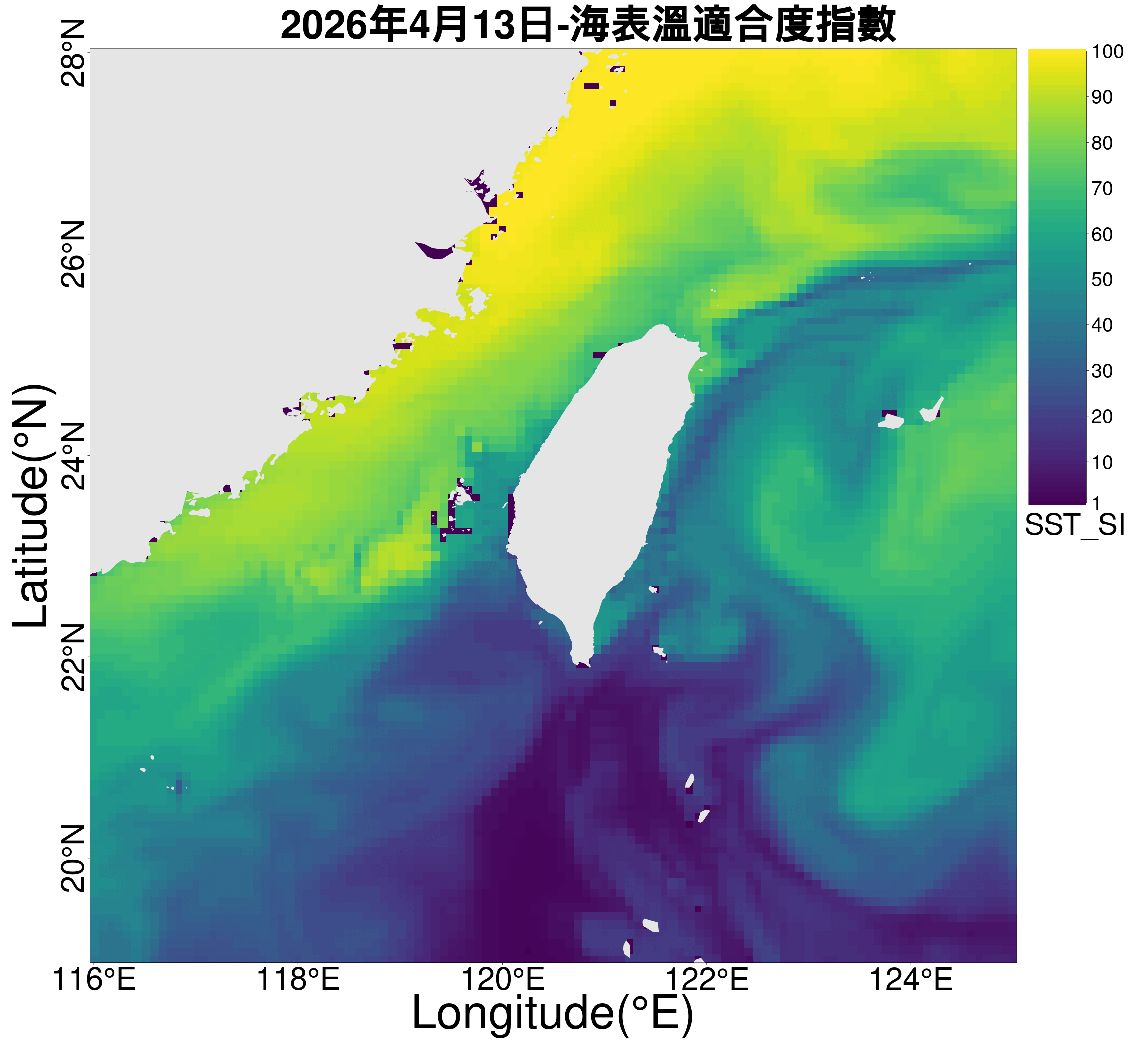 長鰭鮪棲地一周預測
