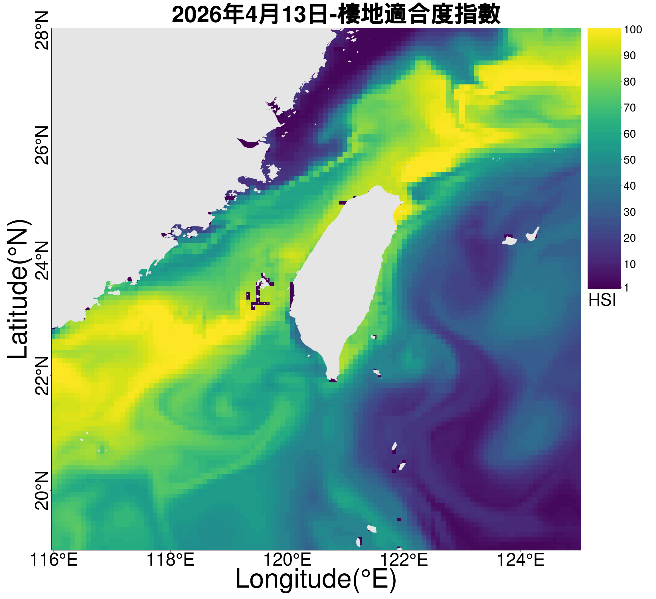白姑魚棲地一周預測